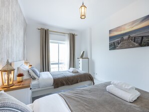 2 bedrooms, iron/ironing board, travel cot, WiFi