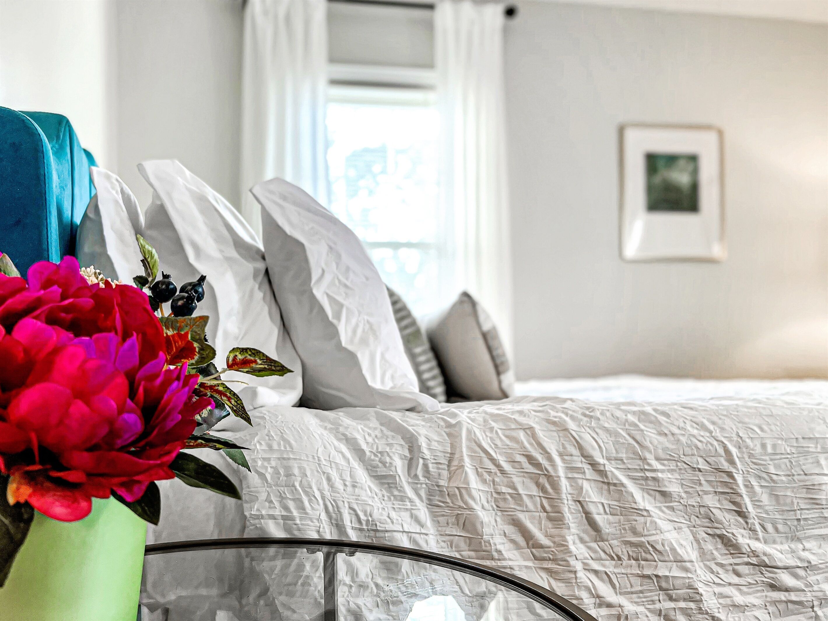 2 Schlafzimmer, Schreibtisch, Bügeleisen/Bügelbrett, Reisekinderbett