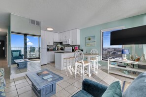 Condo, 1 Bedroom | Living area - 0701 The Green Starfish by Atlantic Towers (Carolina Beach)