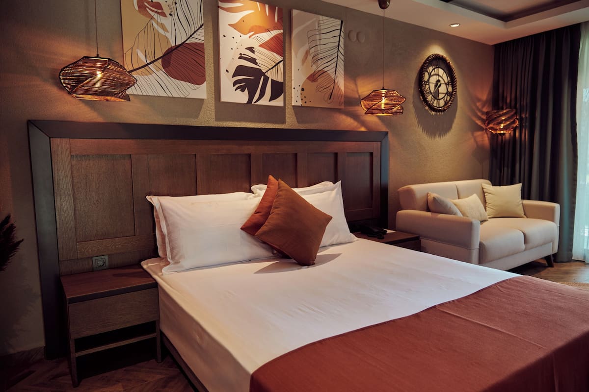Deluxe Room | Minibar, in-room safe, individually decorated, iron/ironing board