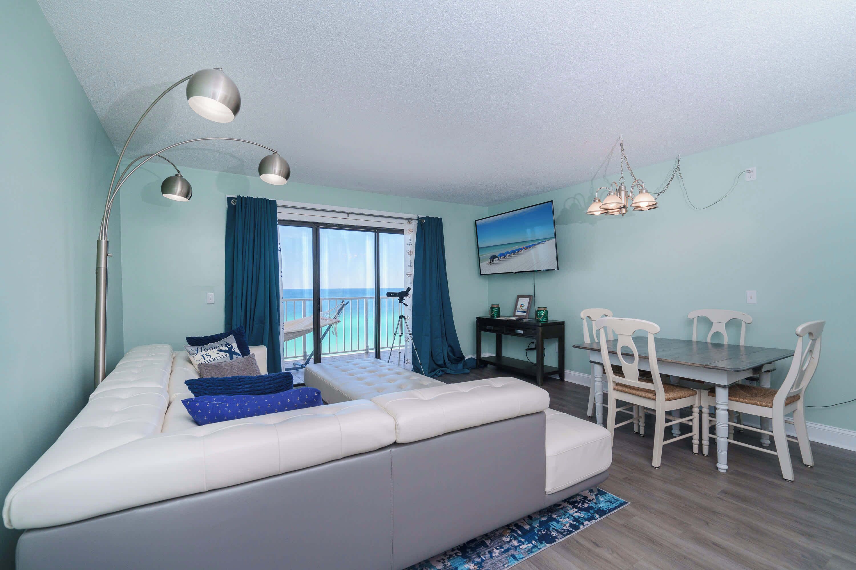 Condo, Multiple Beds, Balcony, Ocean View (Turtle Love) | Living area | 42-inch flat-screen TV with digital channels