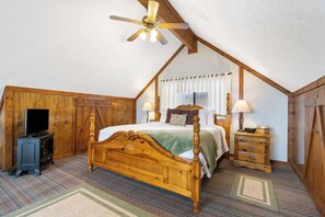 Cabane, 1 très grand lit et 1 canapé-lit, cheminée, vue montagne (Windjammer Cottage) | 1 chambre, décoration personnalisée, ameublement personnalisé