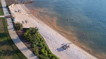 Vlak bij het strand