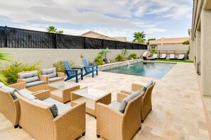 A heated pool