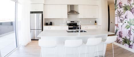 Family Apartment | Living area | 55-inch Smart TV with digital channels, TV