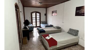 Family Quadruple Room, 1 Bedroom, Private Bathroom | Down duvets, iron/ironing board, free WiFi, bed sheets