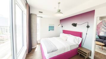 Departamento familiar | 1 habitación, sábanas de algodón egipcio y ropa de cama de alta calidad