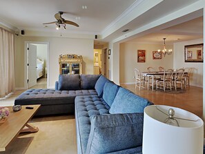 Condo, Multiple Beds, Balcony, Ocean View (1222 West - No Pets Allowed) | Living area | 40-inch flat-screen TV with digital channels, TV - En Soleil by SVR (Panama City Beach)