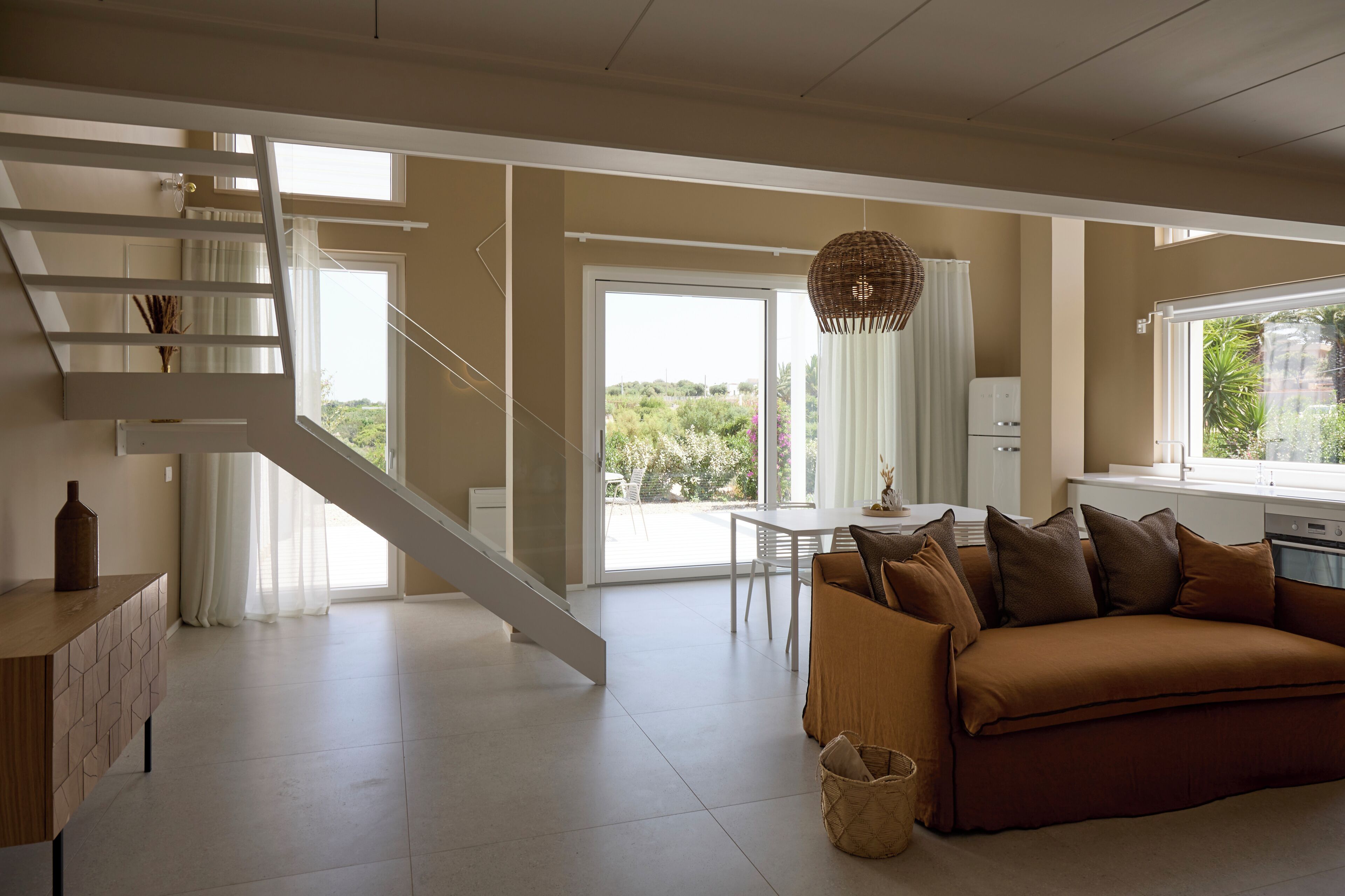 Superior Apartment, Partial Sea View | Living area