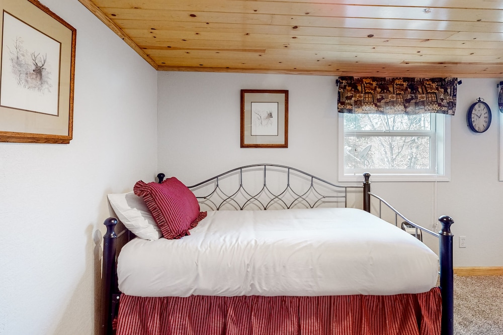 Remodeled partial lakeview home with dock, beach & boat trailer