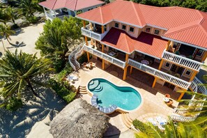 Exterior - Combined 3BR Beachfront Apartment w/ Pool Access (Placencia Village)