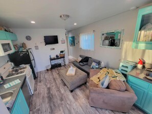 Living area - New Build 1 Bedroom 1 Bath Beach Themed perfect little place 1/2 mile to Harbor! (Oceanside)