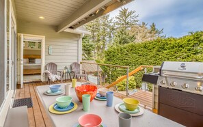 Casa, varias camas (Wecoma Rose) | Restaurante al aire libre