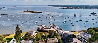 Amazing harbor/ocean views of Pepperrell Cove