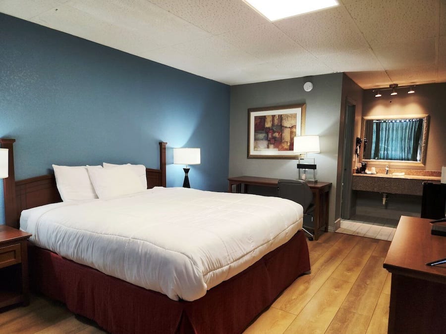 Habitación Deluxe, 1 cama King size, para no fumadores | Ropa de cama de alta calidad y tabla de planchar con plancha