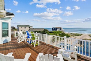 Property grounds - 5860- Beach Breeze at Beach Breeze, an oceanfront 8-bedroom home in Nags Head, NC! (Nags Head)