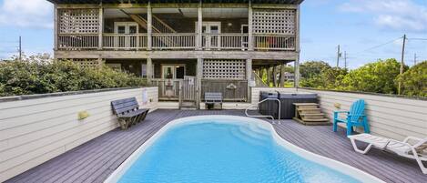 A heated pool