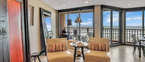 Smart TV, ping pong, music library, video library