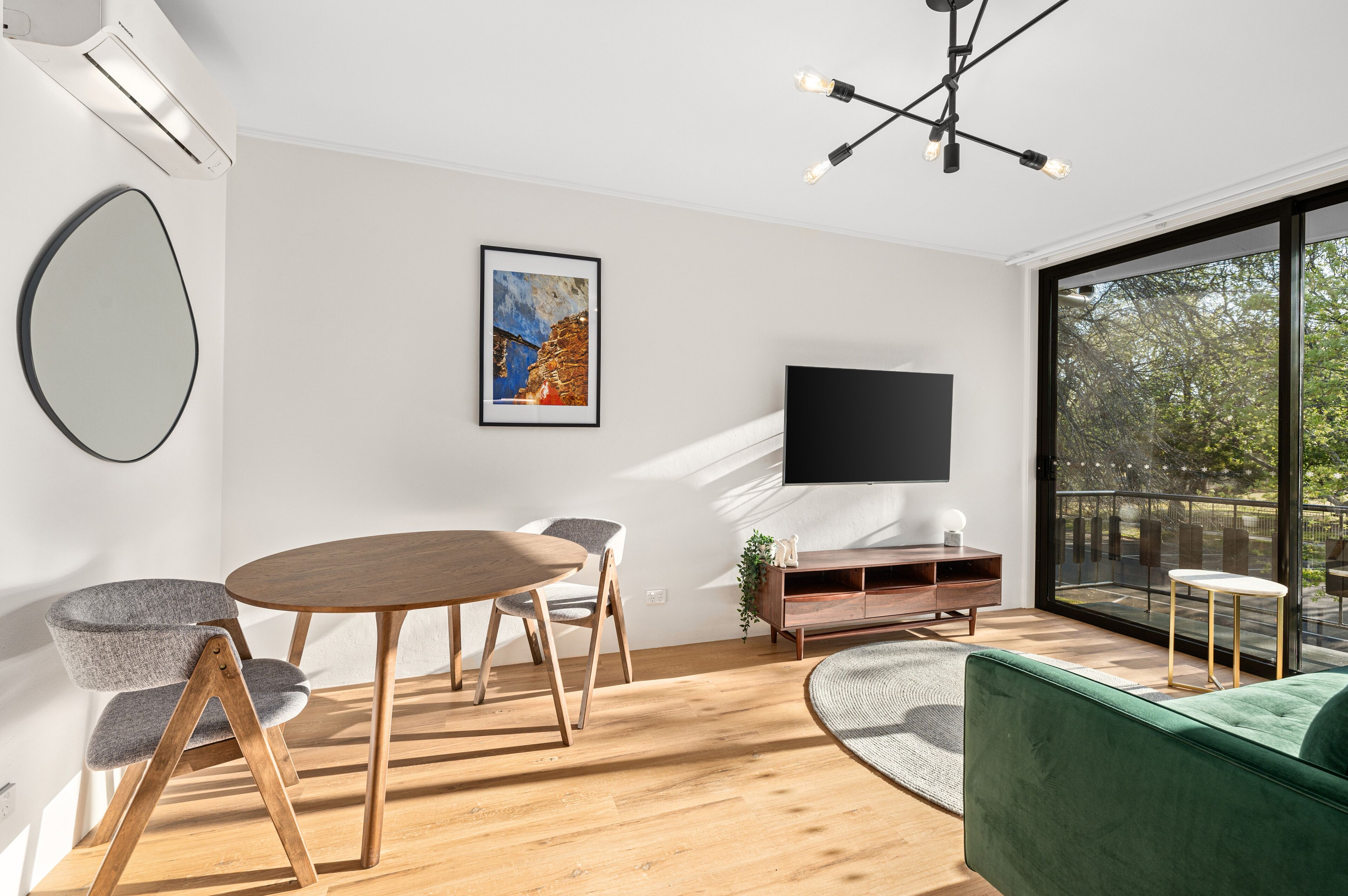 Apartment | Living area | 55-inch Smart TV with digital channels, TV, Netflix