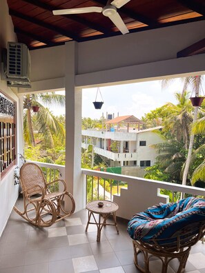 Deluxe Double Room, 1 Bedroom, City View | Terrace/patio