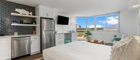 1 室のベッドルーム、WiFi (無料)、ベッドシーツ