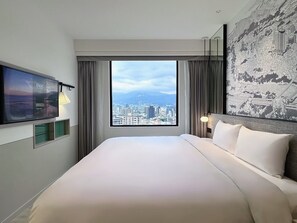 Premium bedding, down duvets, minibar, blackout curtains - Jiantan Boutech Hotel (Taipei)