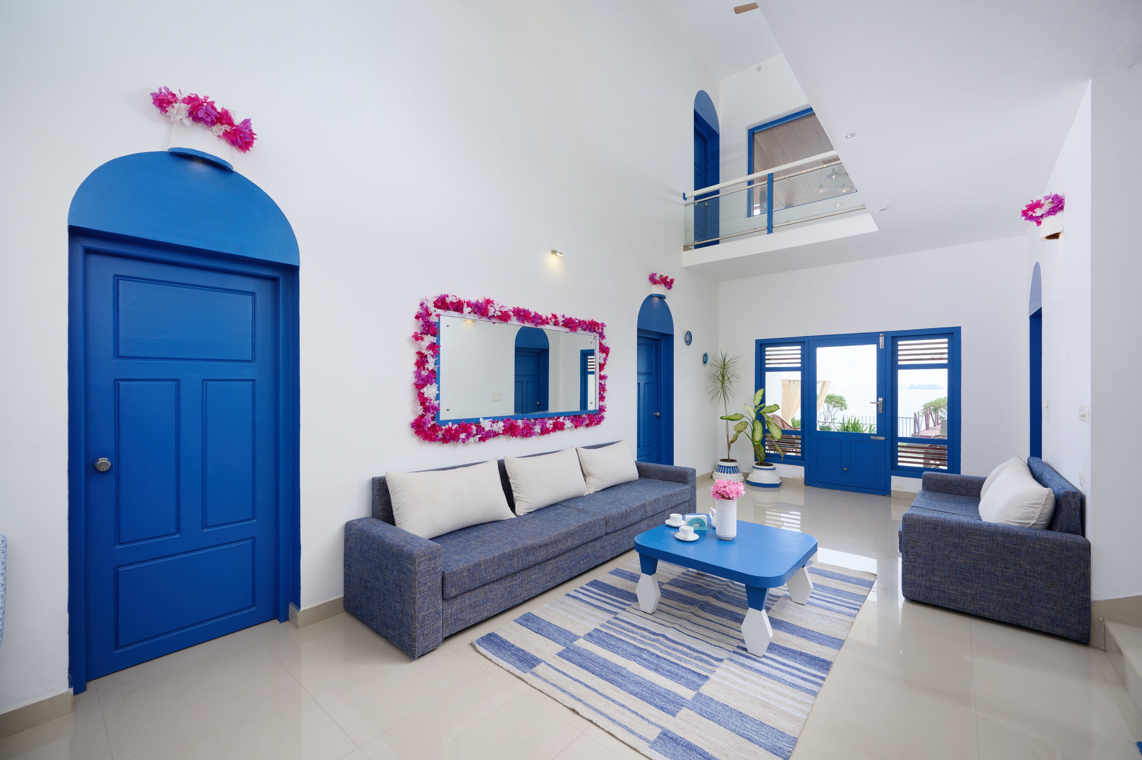 Quadruple Room, 4 Bedrooms, Non Smoking, Lake View | Living area | 32-inch LED TV with digital channels, TV