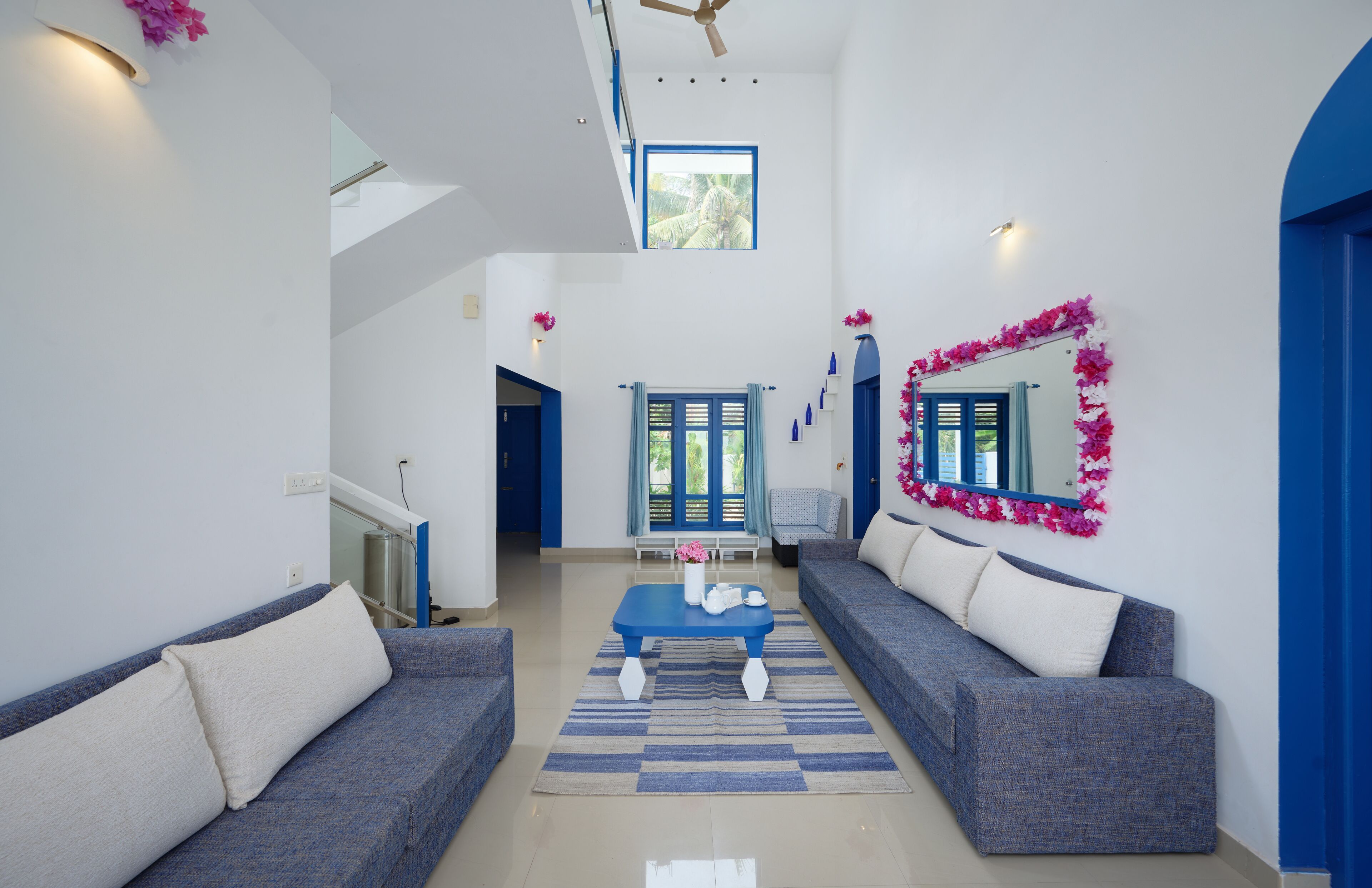 Quadruple Room, 4 Bedrooms, Non Smoking, Lake View | Living area | 32-inch LED TV with digital channels, TV