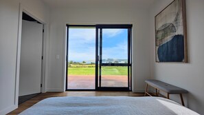 Wake up to this morning view of the Hokianga Heads and the giant sand dunes.