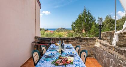 Maison de vacances "Villa Leonardo Sud Sardegna" avec vue sur la mer, terrasse privée et Wi-Fi