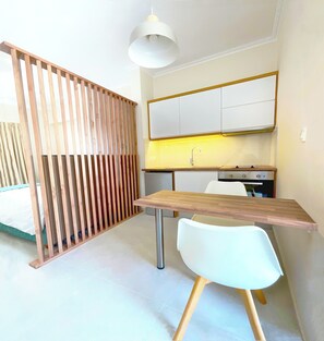 Apartamento, 1 quarto, para fumantes, sacada | Opções para refeição