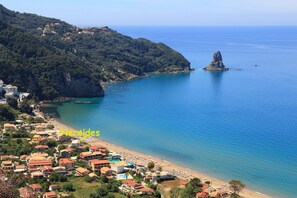 Apartment, 1 Bedroom, Smoking, Balcony | Exterior - Beachfront 2-bed Luxury Apartment - Agios Gordios Corfu Greece (Corfu)