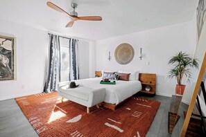 5 chambres, fer et planche à repasser, lit parapluie, Wi-Fi gratuit