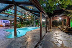 Indoor pool, outdoor pool