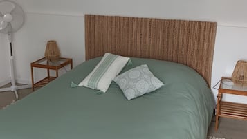 2 bedrooms, soundproofing, iron/ironing board, travel crib