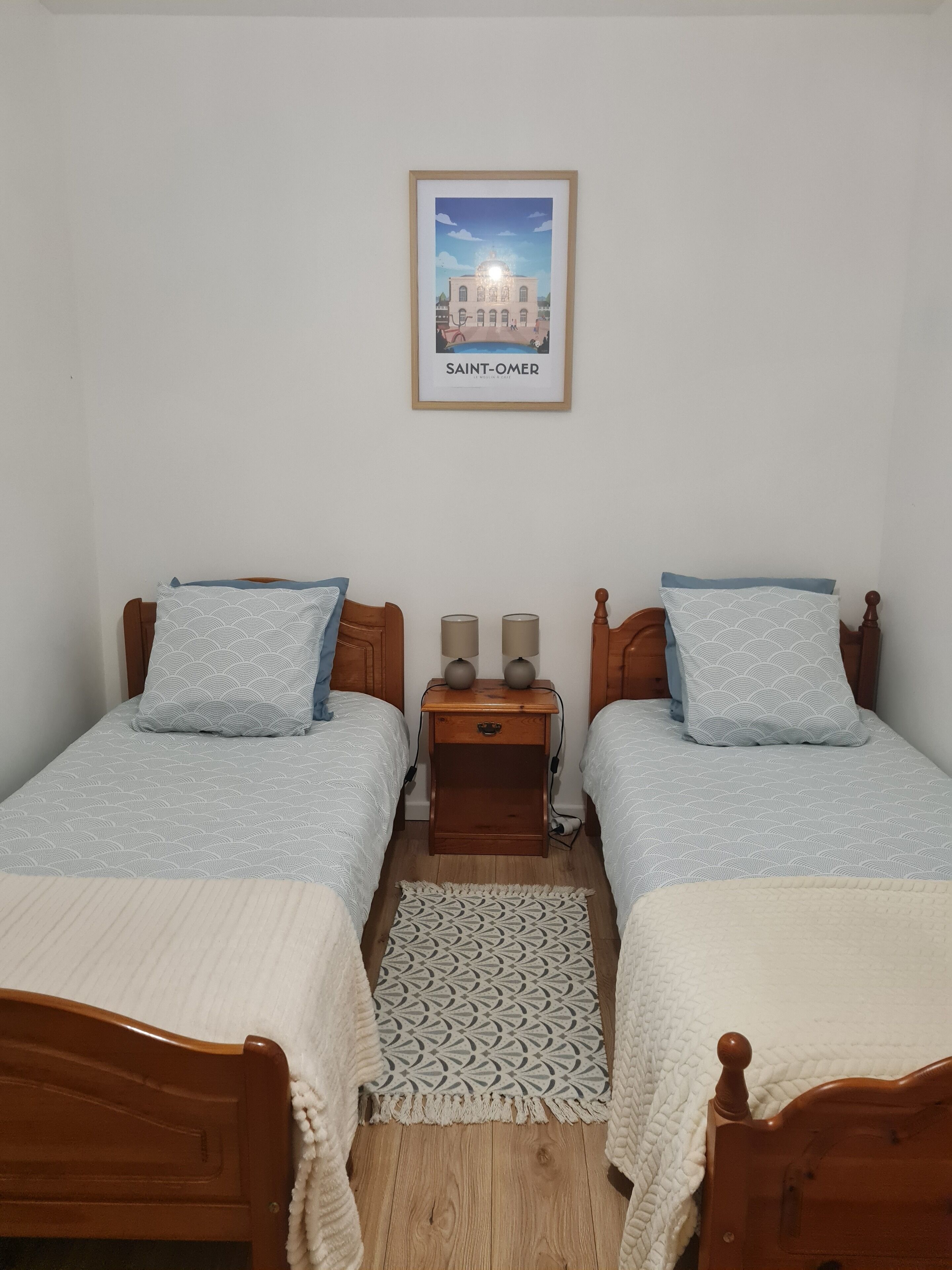 2 bedrooms, soundproofing, iron/ironing board, travel cot