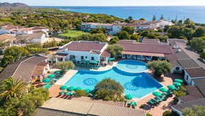 Aerial view - Apt. Dorata 2A with shared Swimming Pool (Orosei)
