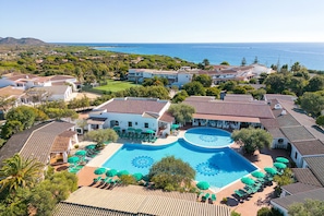 Aerial view - Apt. Dorata 2A with shared Swimming Pool (Orosei)