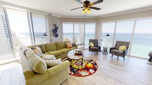 TV, DVD player, offices