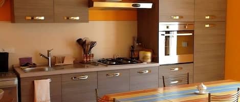Fridge, oven, stovetop, dishwasher
