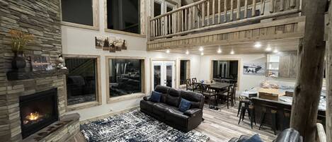 TV connectée, cheminée