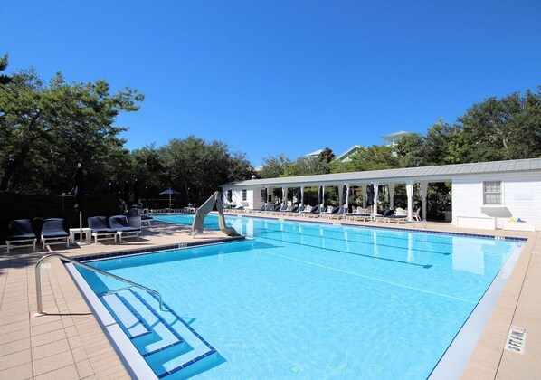 Indoor pool, a heated pool