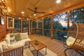 TV, fireplace, offices - Redwoods Rising - Sweeping Views - Hot Tub (West Fork)