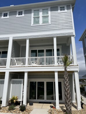 Exterior detail - NEW home in 2023 w/ elevator! Perfect family getaway in Emerald Isle, sleeps 11! (Emerald Isle)