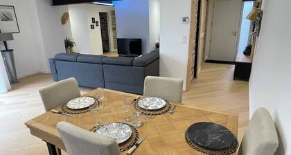 Appartement neuf de 80 mÂČ avec jardin, calme, port, stades et commerces , Ă  pied