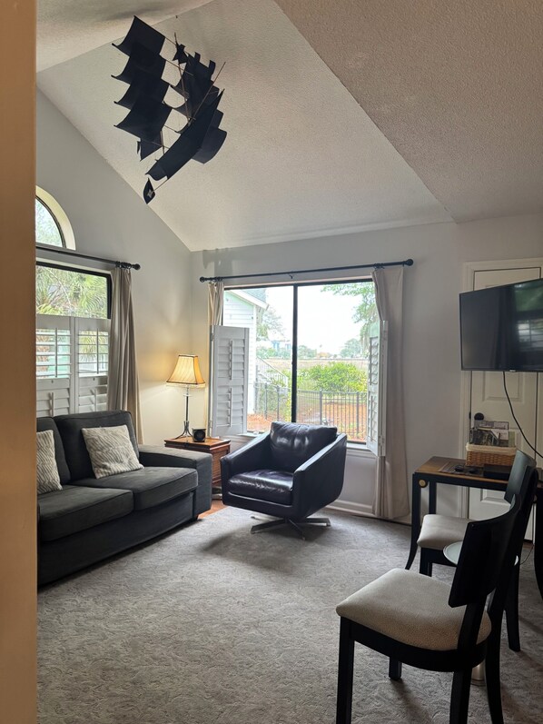 Smart TV, DVD player, books