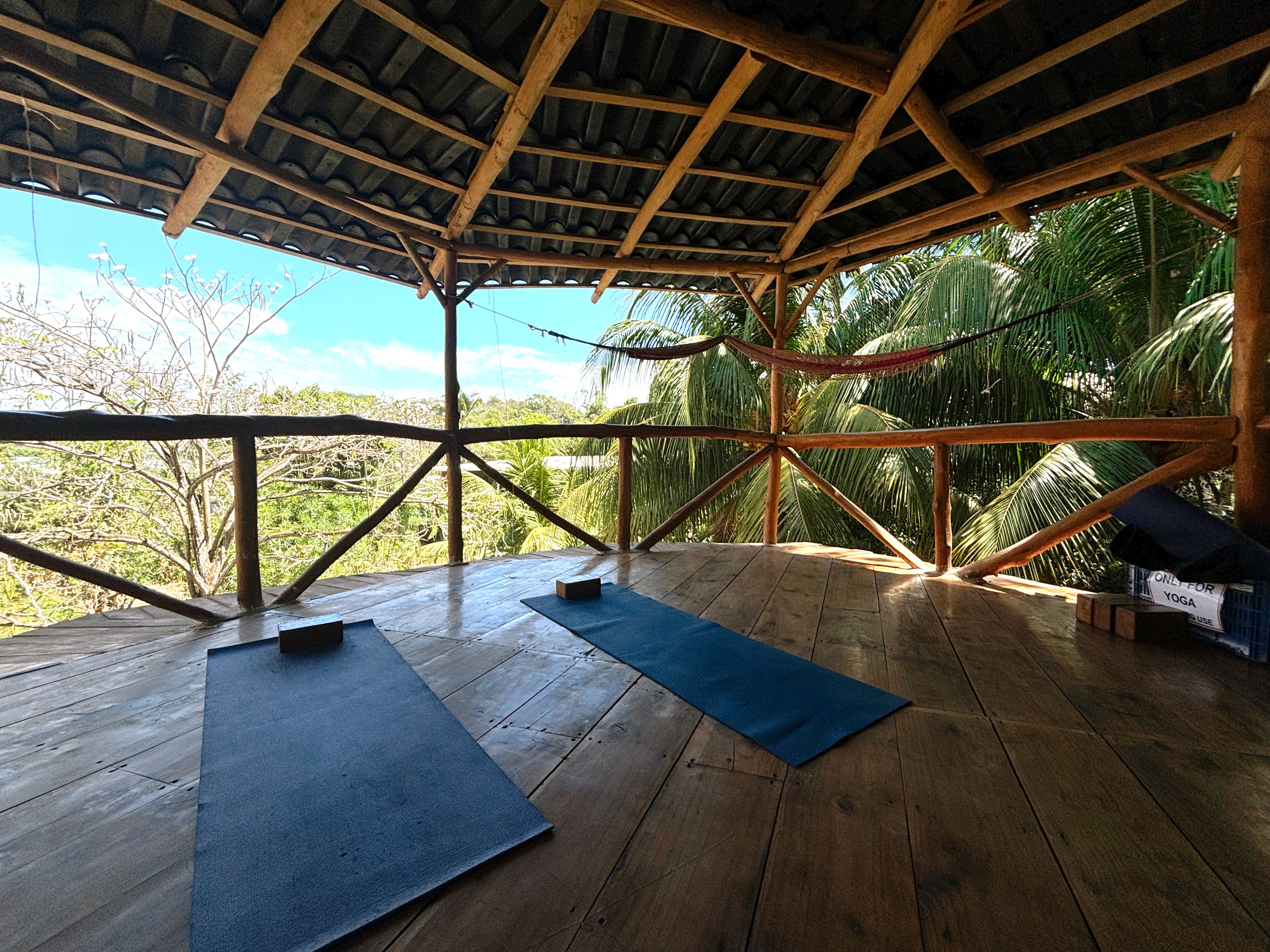 Traditionele boomhut | Uitzicht vanaf balkon