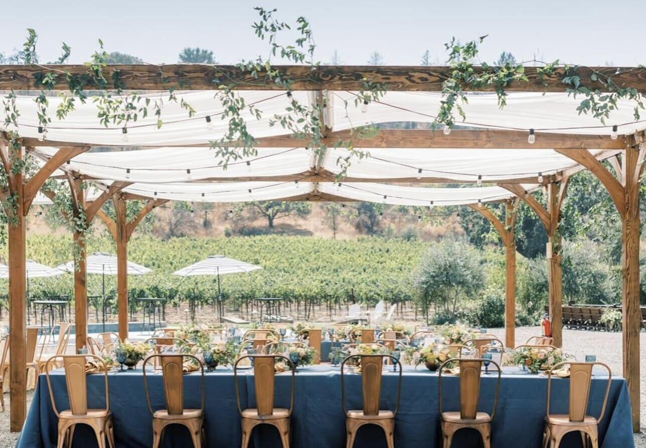 Espace de banquet à l’extérieur