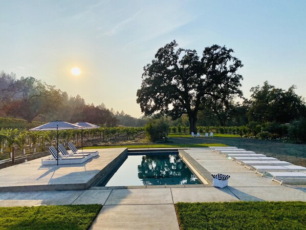 A heated pool