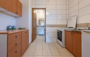 Fridge, oven, stovetop